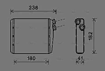 Ava Quality Cooling VOA6163 - Siltummainis, Salona apsilde www.autospares.lv