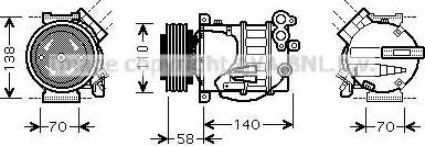 Ava Quality Cooling VO K144 - Kompresors, Gaisa kond. sistēma autospares.lv