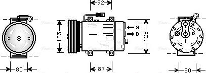 Ava Quality Cooling VO K029 - Kompresors, Gaisa kond. sistēma www.autospares.lv