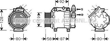 Ava Quality Cooling VOK188 - Kompresors, Gaisa kond. sistēma www.autospares.lv