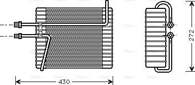 Ava Quality Cooling VO V026 - Iztvaikotājs, Gaisa kondicionēšanas sistēma www.autospares.lv