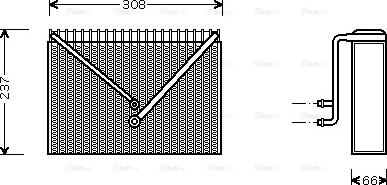 Ava Quality Cooling VO V106 - Iztvaikotājs, Gaisa kondicionēšanas sistēma www.autospares.lv