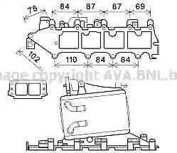 Ava Quality Cooling VW4357 - Starpdzesētājs www.autospares.lv