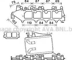 Ava Quality Cooling VW4361 - Starpdzesētājs www.autospares.lv