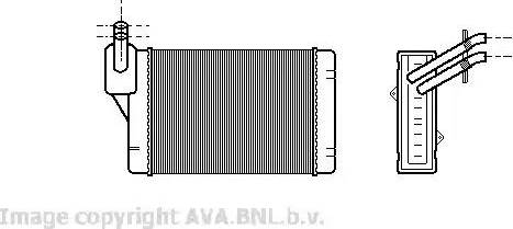 Ava Quality Cooling VW 6069 - Siltummainis, Salona apsilde www.autospares.lv