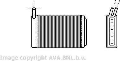 Ava Quality Cooling VW 6061 - Siltummainis, Salona apsilde www.autospares.lv