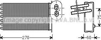 Ava Quality Cooling VW 6296 - Siltummainis, Salona apsilde www.autospares.lv