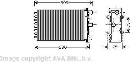 Ava Quality Cooling VW 6239 - Siltummainis, Salona apsilde www.autospares.lv