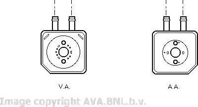 Ava Quality Cooling VW 3086 - Eļļas radiators, Motoreļļa www.autospares.lv