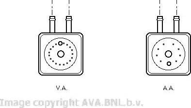 Ava Quality Cooling VW 3148 - Eļļas radiators, Motoreļļa www.autospares.lv