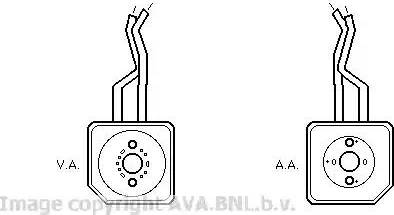 Ava Quality Cooling VW 3100 - Eļļas radiators, Motoreļļa www.autospares.lv