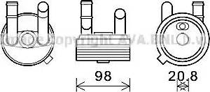 Ava Quality Cooling VW3396 - Eļļas radiators, Automātiskā pārnesumkārba www.autospares.lv