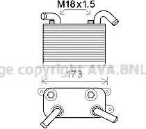 Ava Quality Cooling VW3310 - Eļļas radiators, Automātiskā pārnesumkārba www.autospares.lv