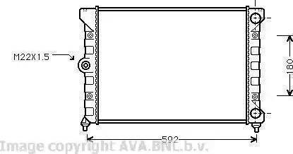 Ava Quality Cooling VW 2099 - Radiators, Motora dzesēšanas sistēma autospares.lv