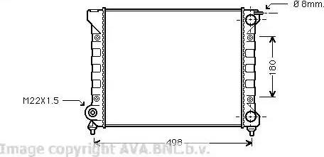 Ava Quality Cooling VW 2047 - Radiators, Motora dzesēšanas sistēma www.autospares.lv