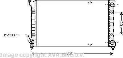 Ava Quality Cooling VW 2066 - Radiators, Motora dzesēšanas sistēma www.autospares.lv