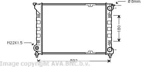 Ava Quality Cooling VW 2085 - Radiators, Motora dzesēšanas sistēma autospares.lv