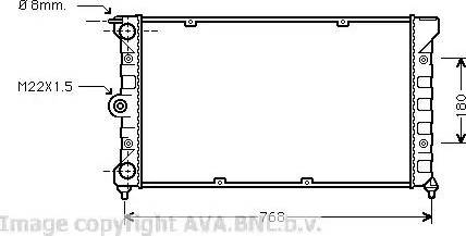 Ava Quality Cooling VW 2080 - Radiators, Motora dzesēšanas sistēma www.autospares.lv