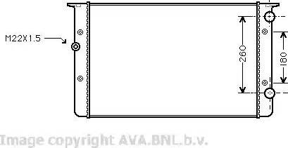 Ava Quality Cooling VW 2104 - Radiators, Motora dzesēšanas sistēma autospares.lv