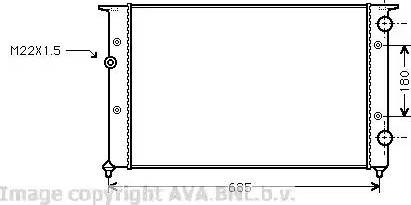 Ava Quality Cooling VW 2102 - Radiators, Motora dzesēšanas sistēma autospares.lv