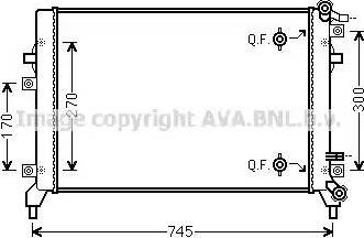 Ava Quality Cooling VW2326 - Radiators, Motora dzesēšanas sistēma www.autospares.lv