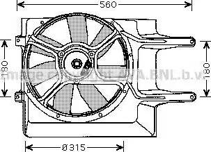 Ava Quality Cooling VW 7509 - Ventilators, Motora dzesēšanas sistēma autospares.lv