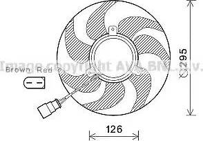 Ava Quality Cooling VW7536 - Ventilators, Motora dzesēšanas sistēma www.autospares.lv