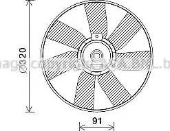 Ava Quality Cooling VW7538 - Ventilators, Motora dzesēšanas sistēma www.autospares.lv