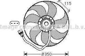 Ava Quality Cooling VW 7521 - Ventilators, Motora dzesēšanas sistēma www.autospares.lv