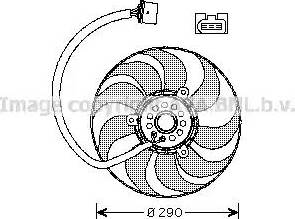 Ava Quality Cooling VW 7522 - Ventilators, Motora dzesēšanas sistēma www.autospares.lv