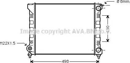 Ava Quality Cooling VWA2047 - Radiators, Motora dzesēšanas sistēma www.autospares.lv