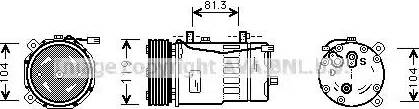 Ava Quality Cooling VWAK046 - Kompresors, Gaisa kond. sistēma www.autospares.lv