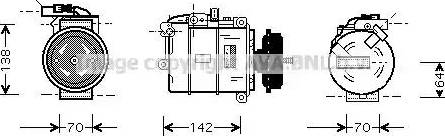 Ava Quality Cooling VWAK087 - Kompresors, Gaisa kond. sistēma www.autospares.lv