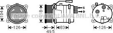 Ava Quality Cooling VWAK303 - Kompresors, Gaisa kond. sistēma www.autospares.lv