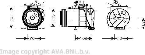 Ava Quality Cooling VW K064 - Kompresors, Gaisa kond. sistēma autospares.lv