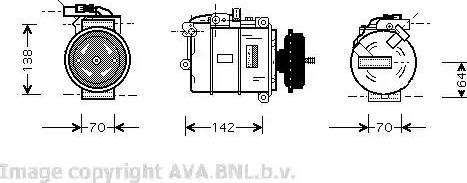 Ava Quality Cooling VWK087 - Kompresors, Gaisa kond. sistēma www.autospares.lv