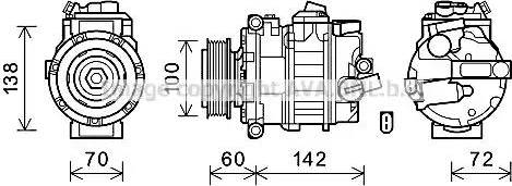 Ava Quality Cooling VWK386 - Kompresors, Gaisa kond. sistēma www.autospares.lv