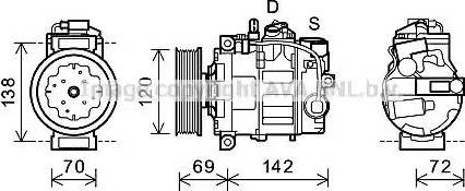 Ava Quality Cooling VWK321 - Kompresors, Gaisa kond. sistēma www.autospares.lv