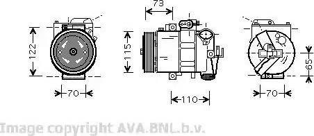 Ava Quality Cooling VW K240 - Kompresors, Gaisa kond. sistēma www.autospares.lv