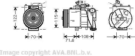 Ava Quality Cooling VW K257 - Kompresors, Gaisa kond. sistēma www.autospares.lv