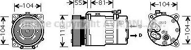 Ava Quality Cooling VW K270 - Kompresors, Gaisa kond. sistēma www.autospares.lv