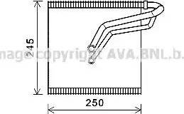 Ava Quality Cooling VWV387 - Iztvaikotājs, Gaisa kondicionēšanas sistēma www.autospares.lv