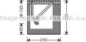 Ava Quality Cooling VW V242 - Iztvaikotājs, Gaisa kondicionēšanas sistēma www.autospares.lv