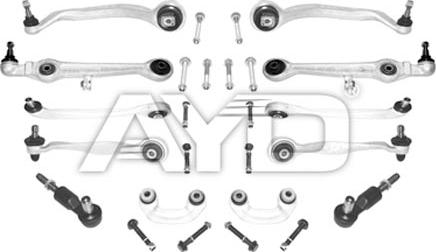 AYD 8905064 - Remkomplekts, Neatk. balstiekārtas šķērssvira www.autospares.lv