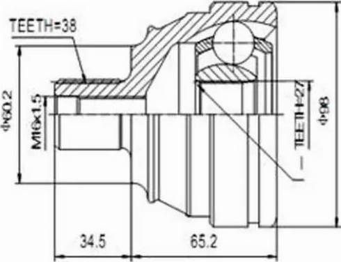 Aywiparts AW1510146 - Joint Kit, drive shaft www.autospares.lv