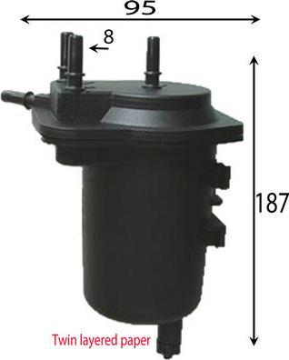 Azumi FSD22026 - Fuel filter www.autospares.lv