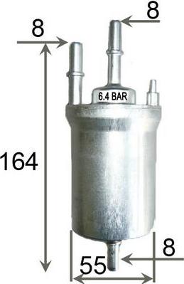 Azumi FSP33061B - Degvielas filtrs www.autospares.lv