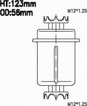 Azumi FSP23004U - Топливный фильтр www.autospares.lv