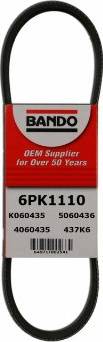 Bando 6PK1110 - V-Ribbed Belt www.autospares.lv