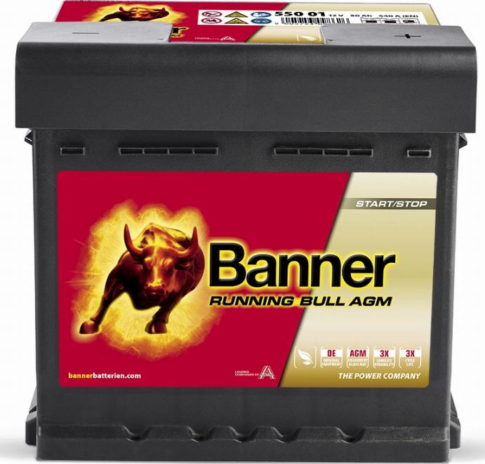 BannerPool 55001 - Starter Battery www.autospares.lv